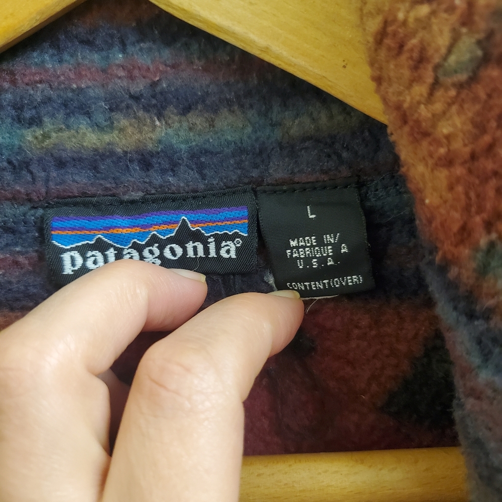 🤩🔥Rare Vintage patagonia fleece pullover size unisex L - Picture 8 of 8
